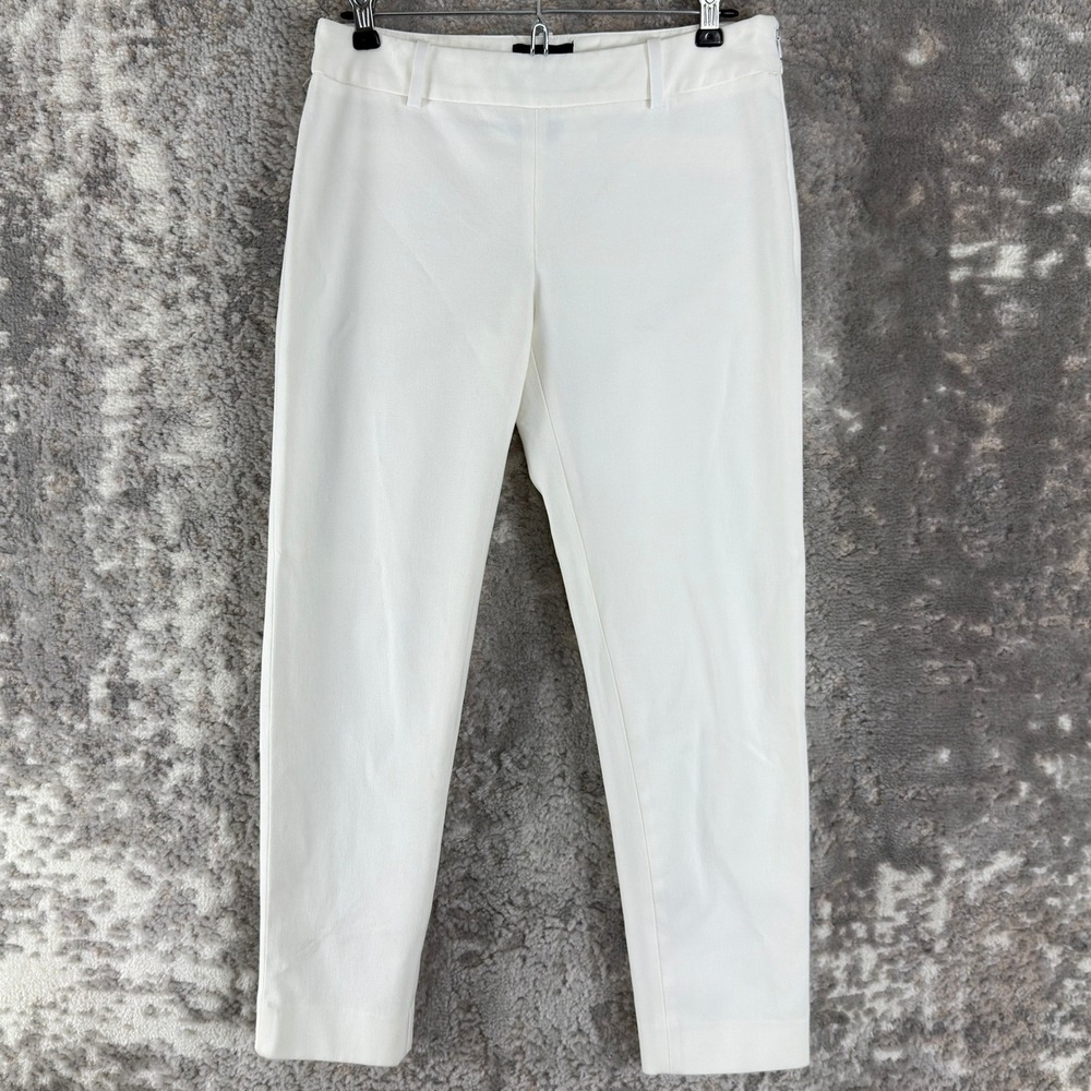 Cynthia Rowley‎ Size 4 Slim Fit Ankle Dress Pants Trousers White N/A Women